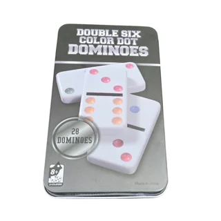 دومینو رنگی ۲۸ عددی (Double Six Color Dot Dominoes)