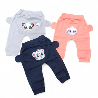 شلوار نوزادی گوشدار پنبه ای چیکو سایز ۱/۲/۳ 🐻