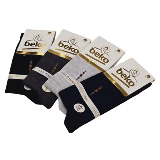 جوراب مردانه ساق بلند مدل گل دار beko