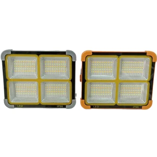 پروژکتور و چراغ اضطراری خورشیدی 100 وات Solar LED Light با 6 باتری قابل تعویض