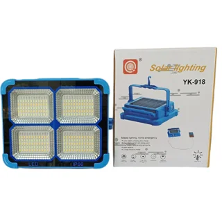 پروژکتور و چراغ قوه خورشیدی 100 وات solar lighting مدل YK-918 آبی رنگ