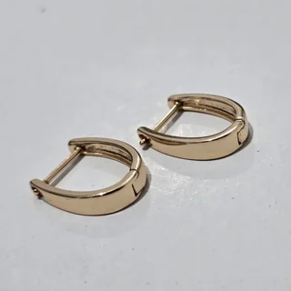 گوشواره ژوپینگ طلایی طرح U انگلیسی ضد حساسیت