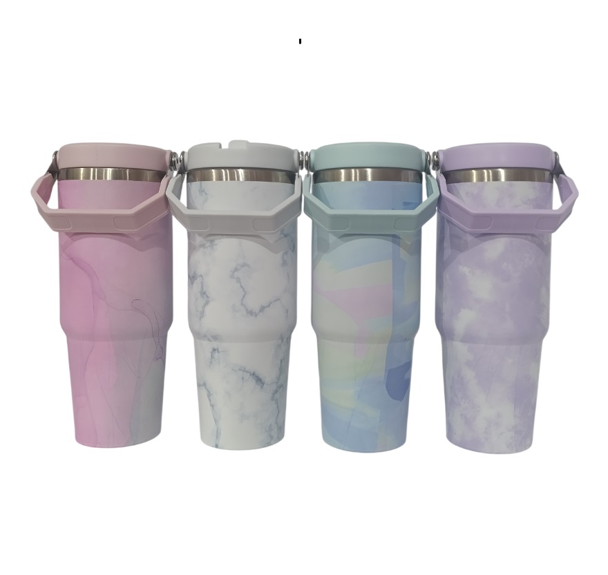 تراول ماگ AMSZM- مدل: Cloud ظرفیت حدود 887 میلی لیتر - استیل 304 ضدزنگ و دوجداره (کد145)