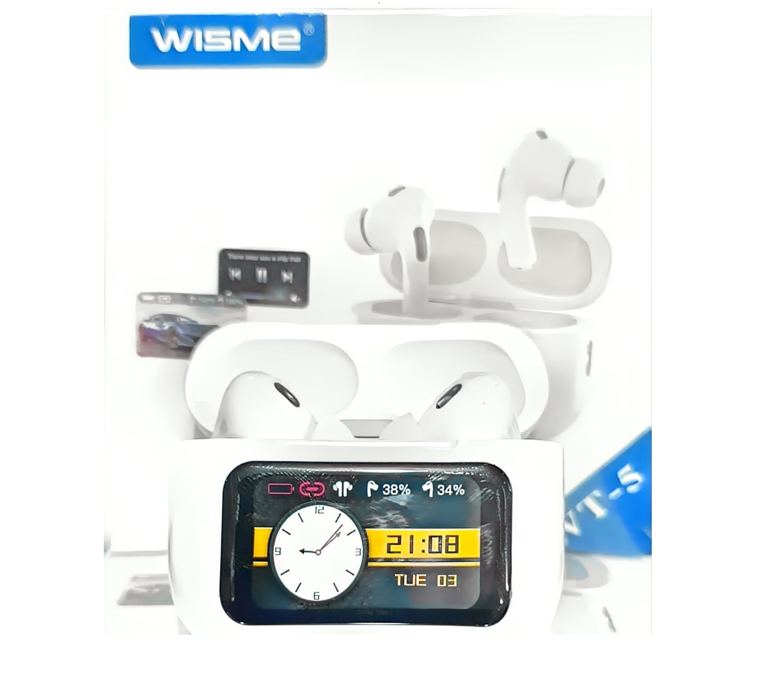 ایرپاد WISME WT-5 هندزفری بیسیم هندزفری بلوتوث دارای صفحه نمایش